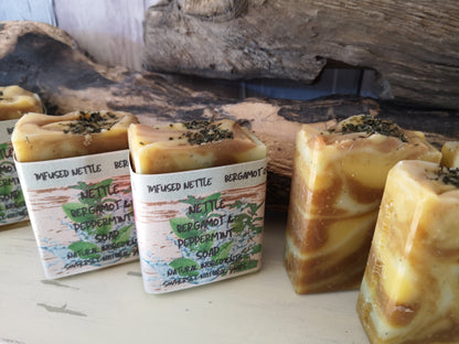 Nettle, Peppermint & Bergamot Vegan Soap