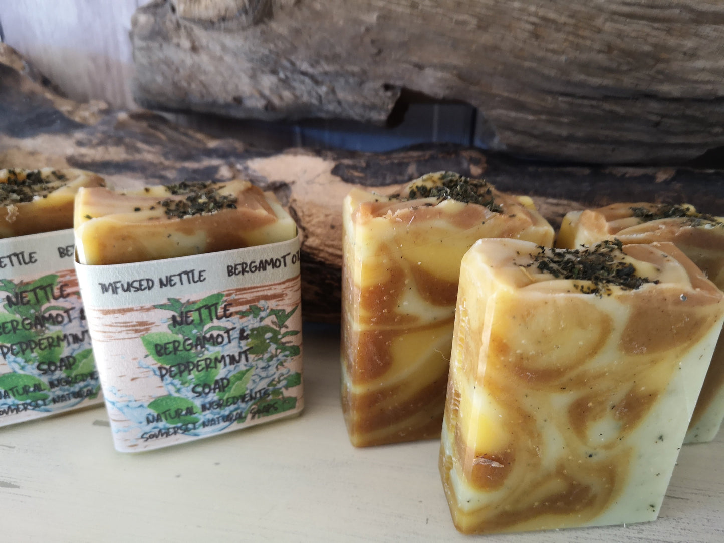 Nettle, Peppermint & Bergamot Vegan Soap
