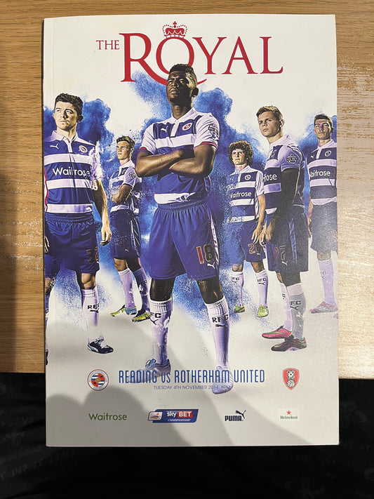 Reading FC vs Rotherham United Programme - 4th November 2014