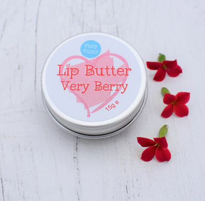 Very Berry Lip Butter, Luxury Lip Balm in Screw Tin