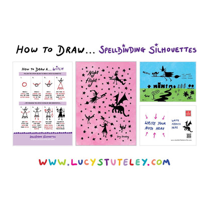 How To Draw... Spellbinding Silhouettes, Activity Pack