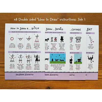 How To Draw... Spellbinding Silhouettes, Activity Pack