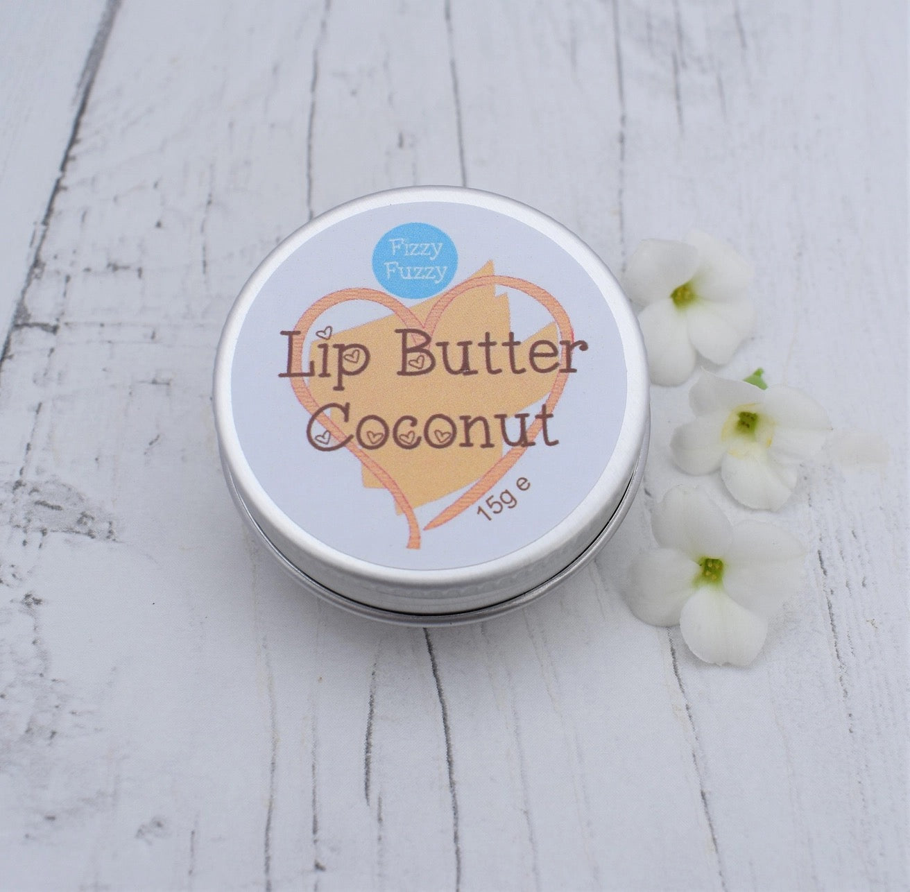 Coconut Lip Butter, Luxury Lip Balm in Screw Tin
