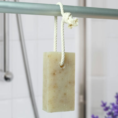 Lavender Natural Soap On A Rope Bar