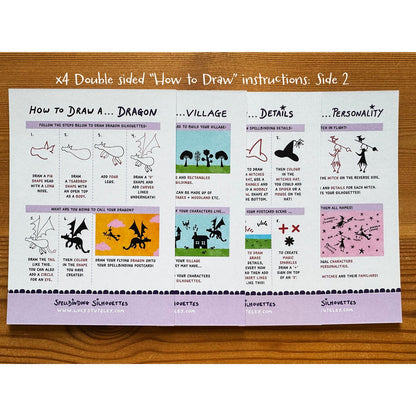 How To Draw... Spellbinding Silhouettes, Activity Pack