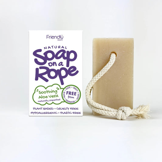 Aloe Vera Natural Soap On A Rope Bar