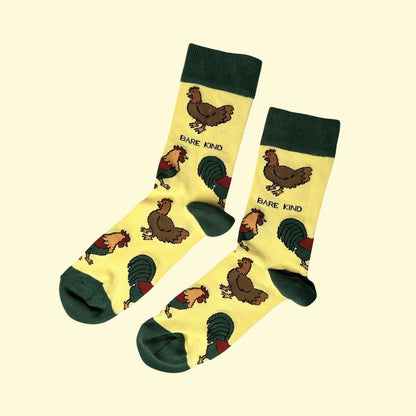 Chicken Socks | Bamboo Socks | Yellow Socks | Farm Socks
