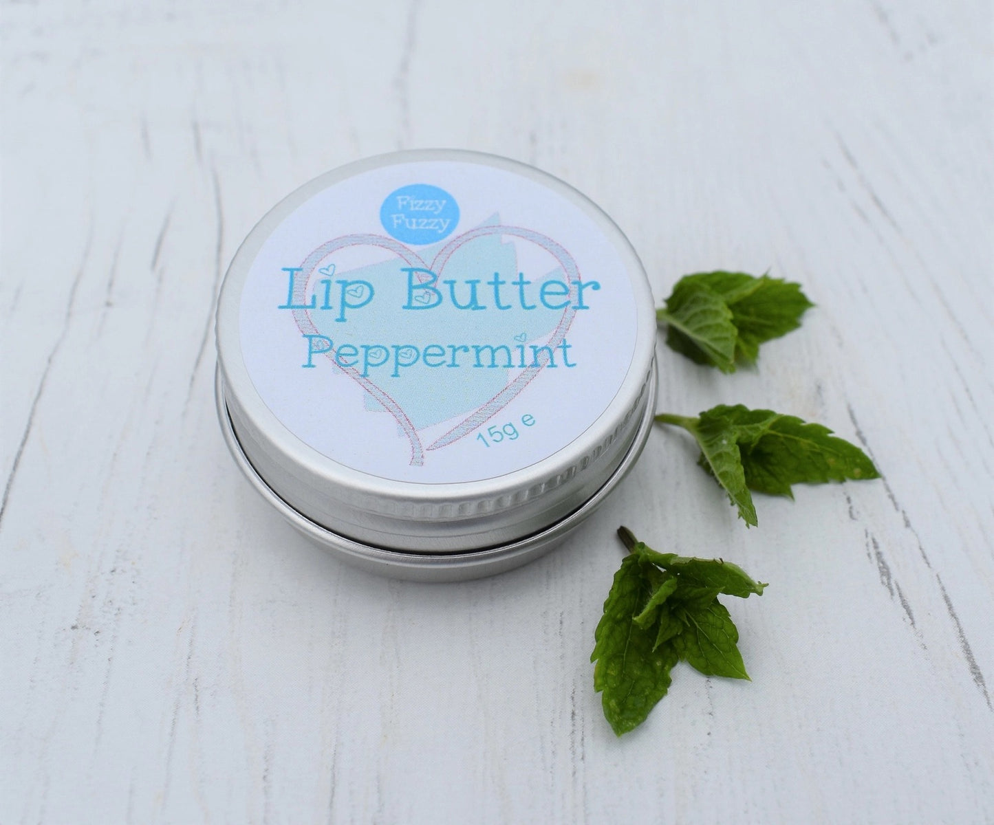 Peppermint Lip Butter, Luxury Lip Balm in Screw Tin