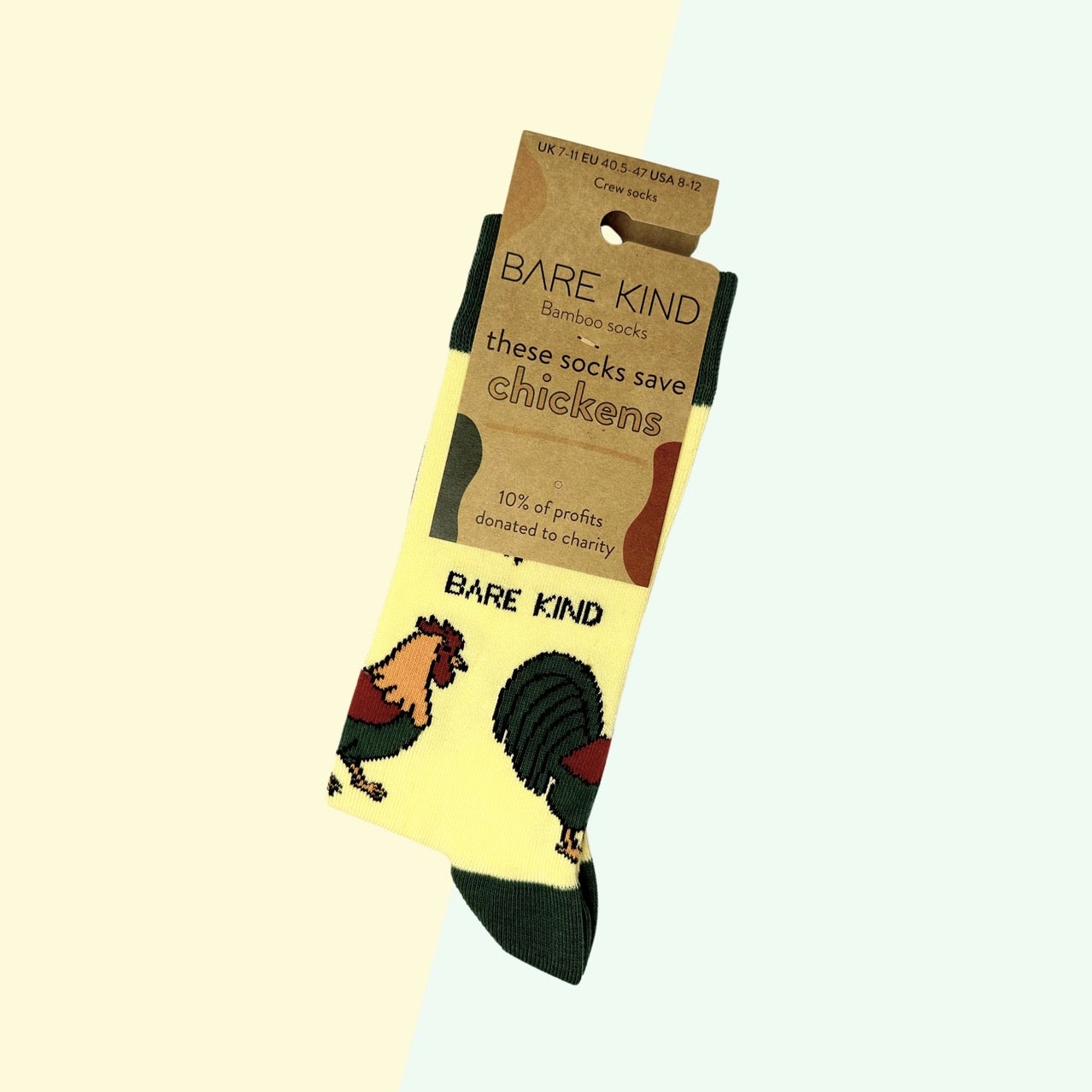 Chicken Socks | Bamboo Socks | Yellow Socks | Farm Socks