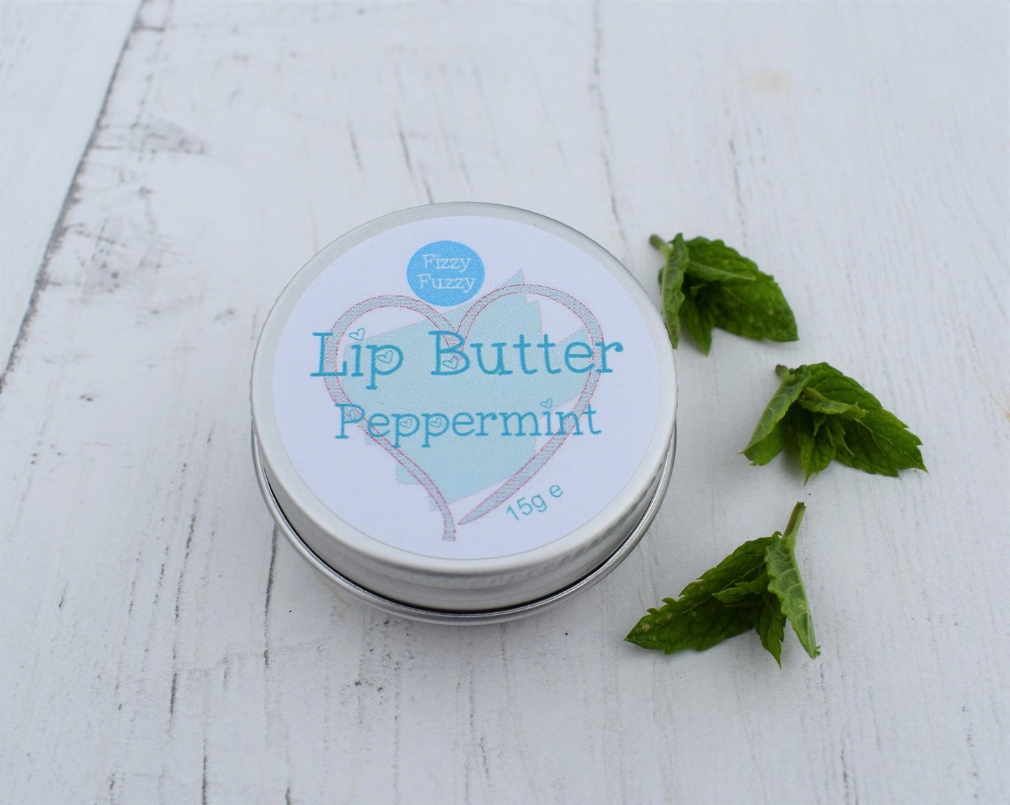 Peppermint Lip Butter, Luxury Lip Balm in Screw Tin