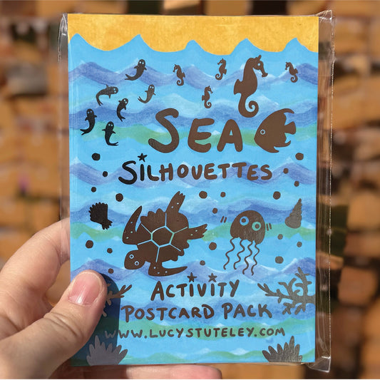 How To Draw... Sea Silhouettes, Activity Postcard Pack