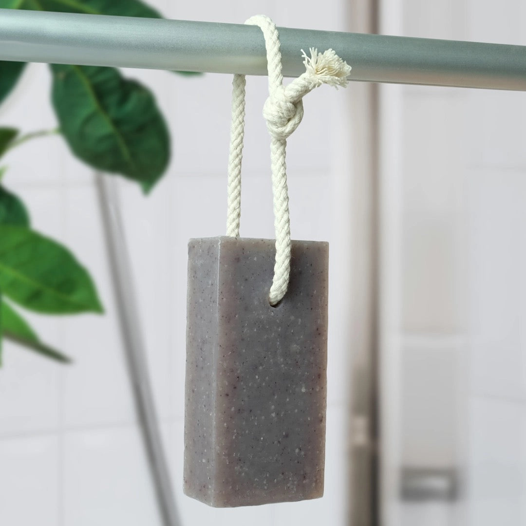 Patchouli & Sandalwood Natural Soap On A Rope Bar