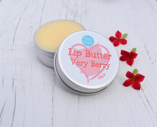 Very Berry Lip Butter, Luxury Lip Balm in Screw Tin