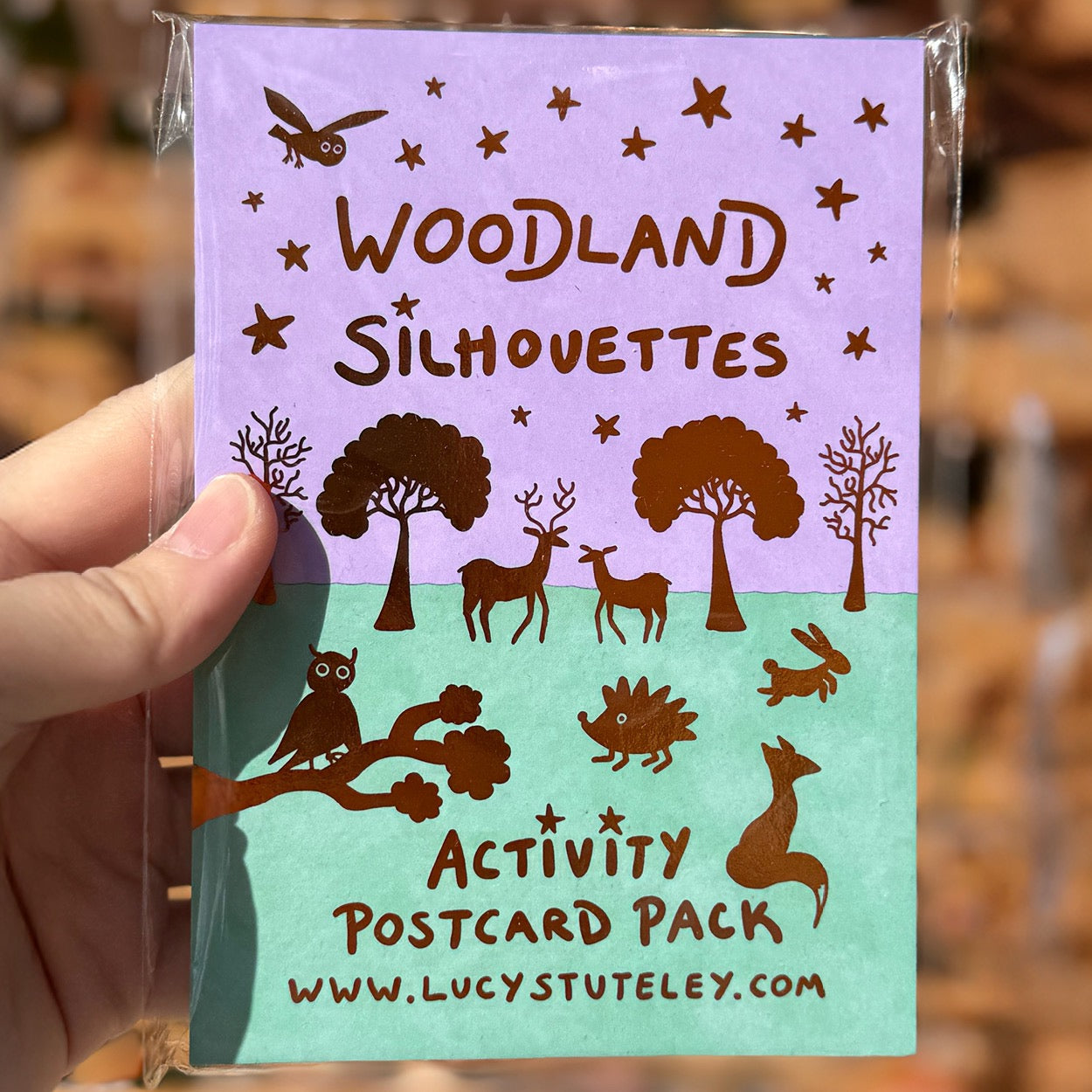 How To Draw... Woodland Silhouettes Activity Postcard Pack