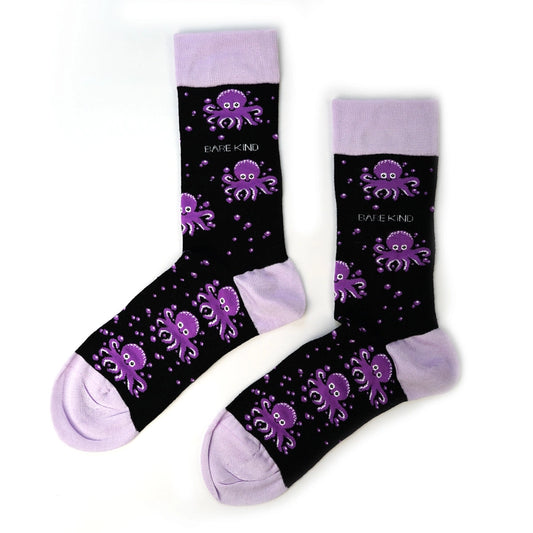 Octopus Socks | Bamboo Socks | Purple Socks | Ocean Socks