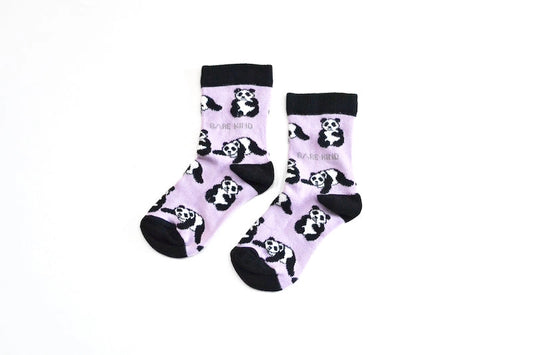 Panda Socks | Kids Bamboo Socks | Lilac Socks | Asia Socks