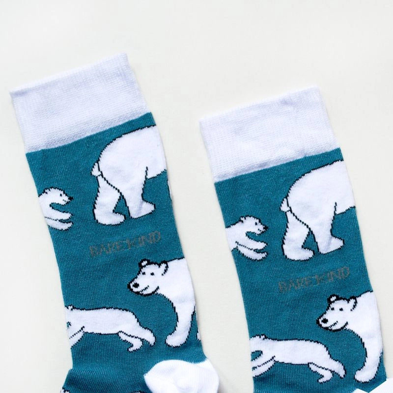 Polar Bear Socks | Bamboo Socks | Light Blue Socks