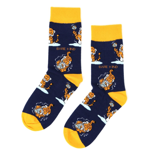 Tiger Socks | Bamboo Socks | Blue Socks | Asia Socks