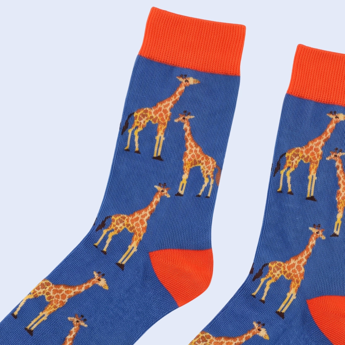 Northern Giraffe Socks | Bamboo Socks | Blue Socks