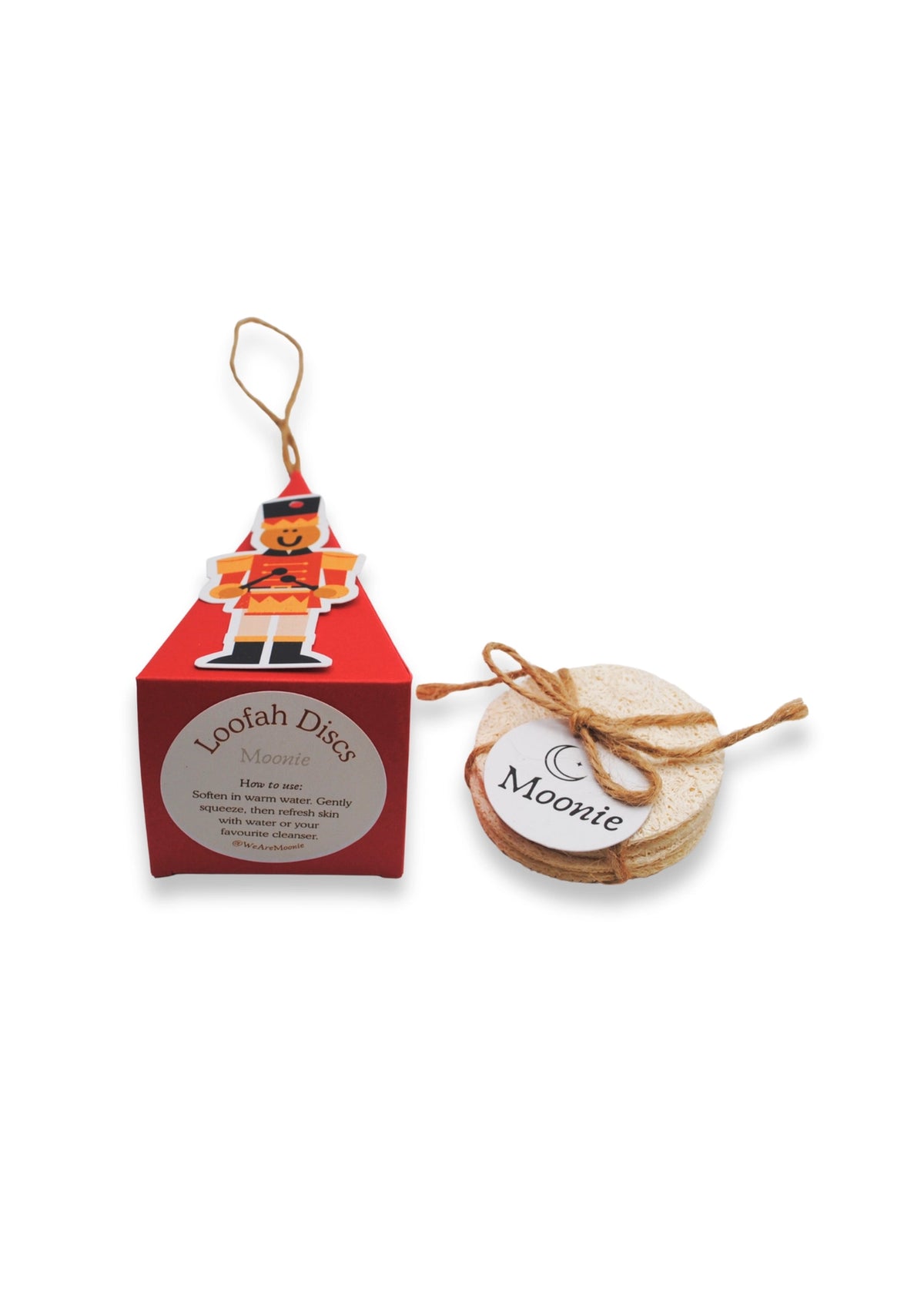 Zero-Waste Loofah Discs Christmas Bauble Gift Set