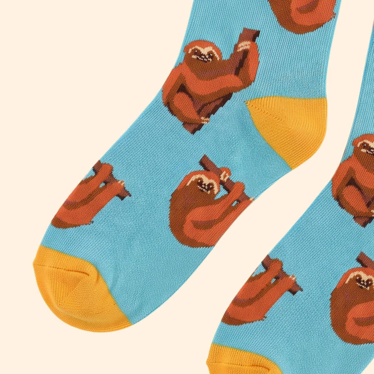 Two-Toed Sloth Bamboo Socks | Blue | Bare Kind