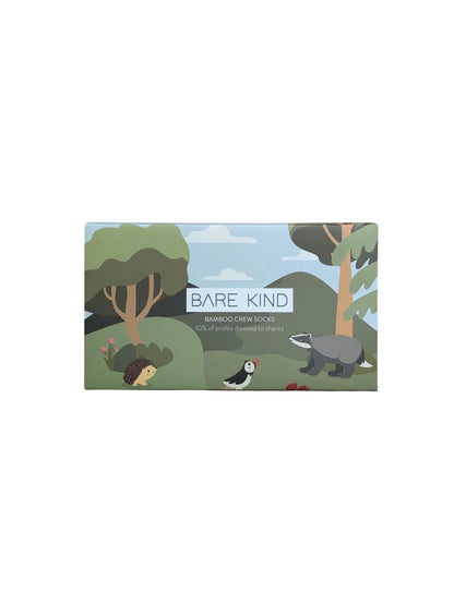 Uk Wildlife Socks | Bamboo Socks Gift Box | 3 Pairs Socks