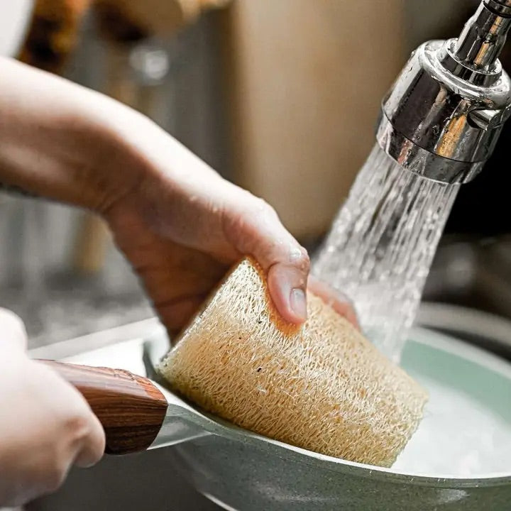 Natural Loofah Exfoliating Sponge Pad
