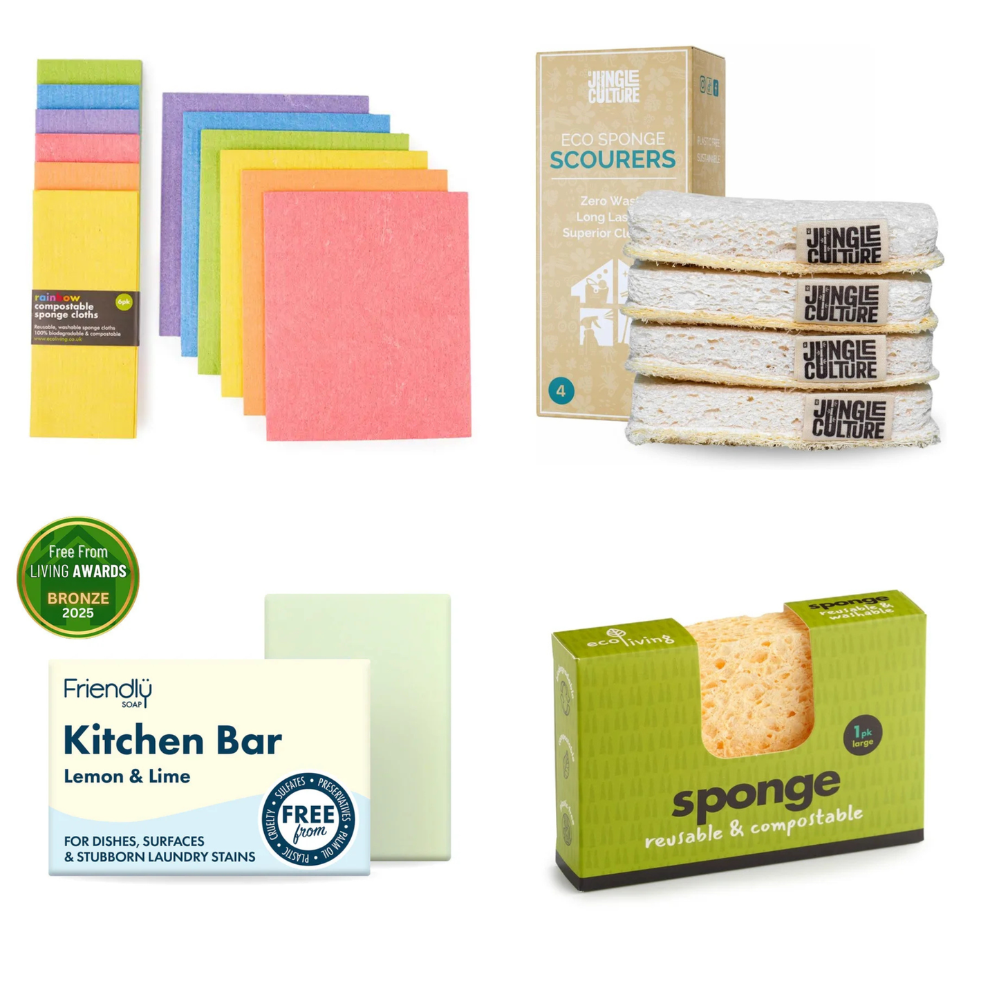 Bundle: Eco Cleaning Cloths & Sponges