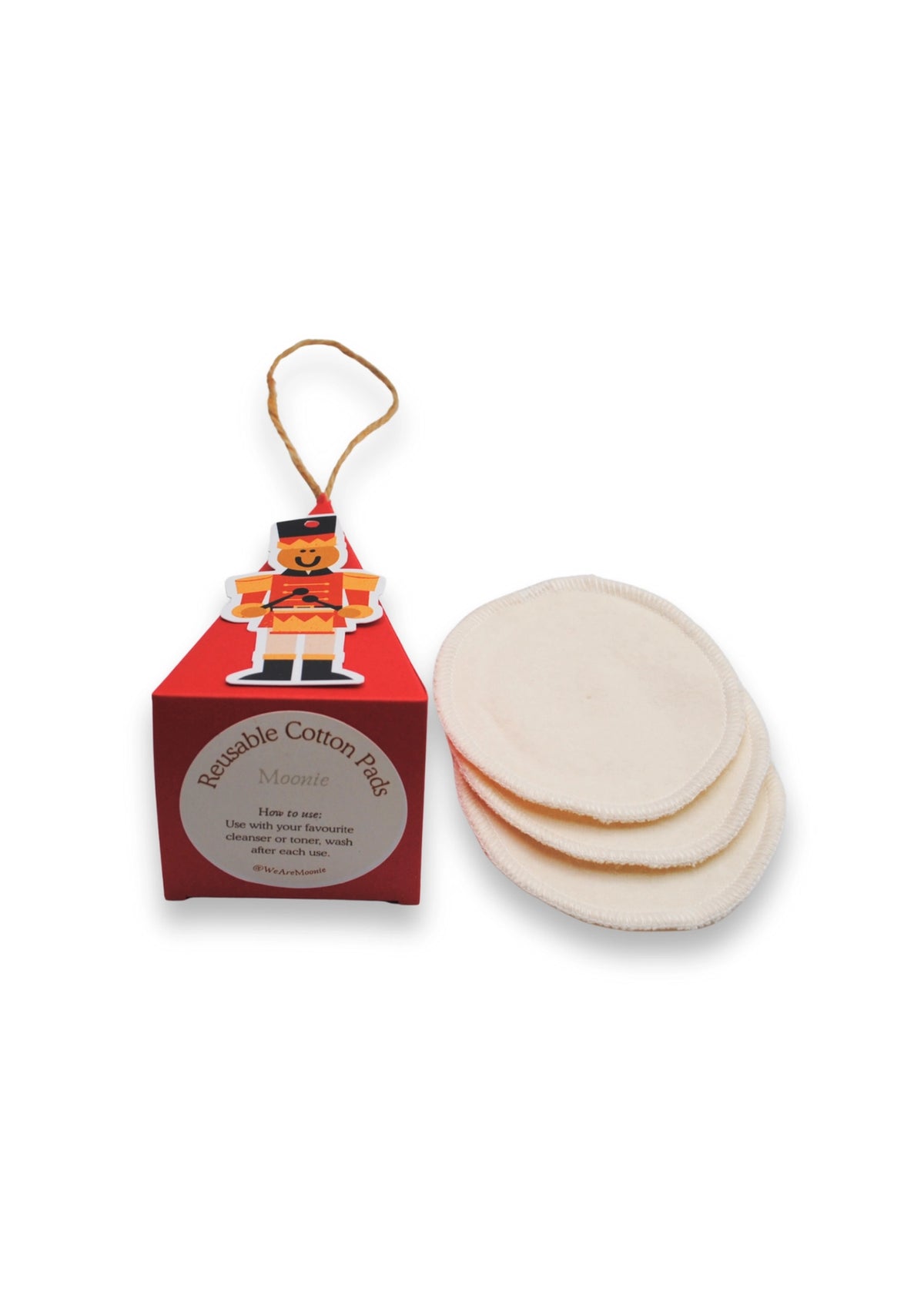 Zero-Waste Reusable Cotton Pads Christmas Bauble Gift Set