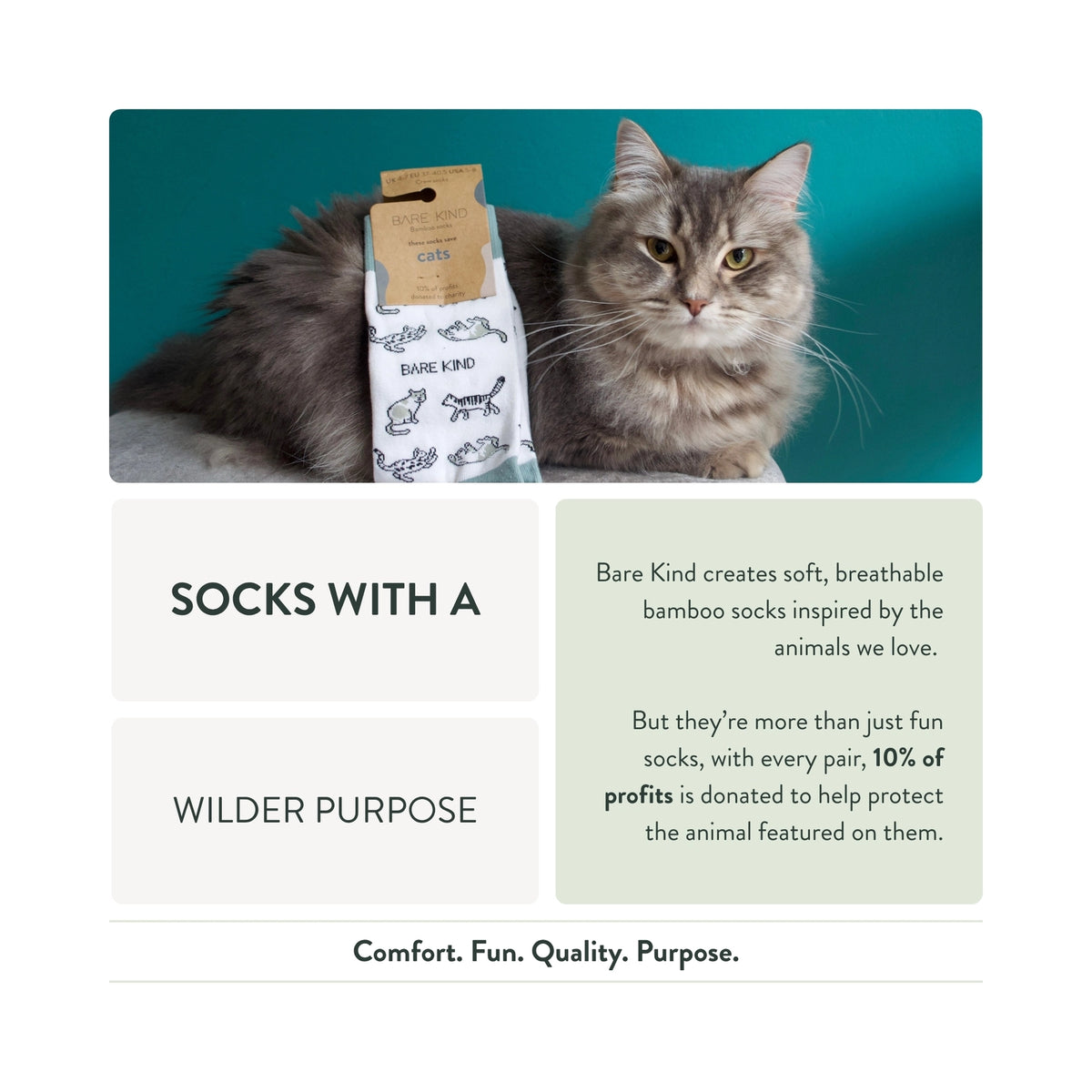 Northern Giraffe Socks | Bamboo Socks | Blue Socks
