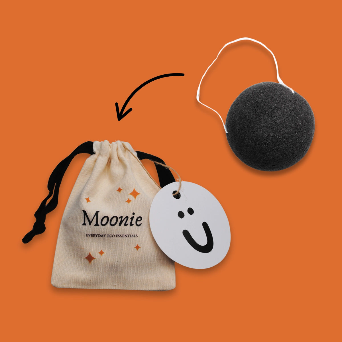 Konjac Sponge & Travel Pouch Gift Set