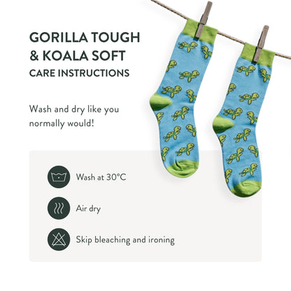 Cat Socks | Bamboo Socks | Grey & Blue Socks