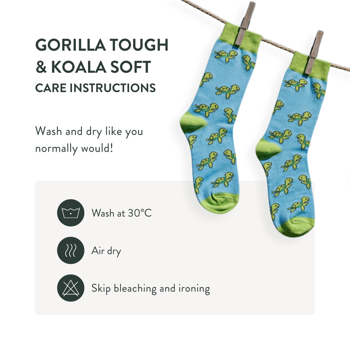 Sumatran Orangutan Socks | Bamboo Socks | Green Socks