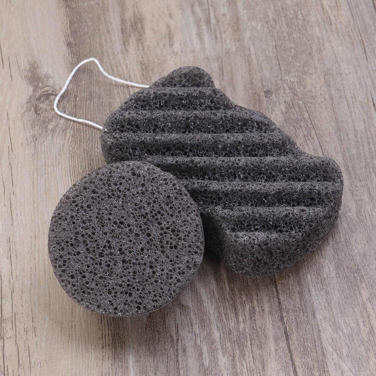 Konjac Bamboo Charcoal Facial Sponge