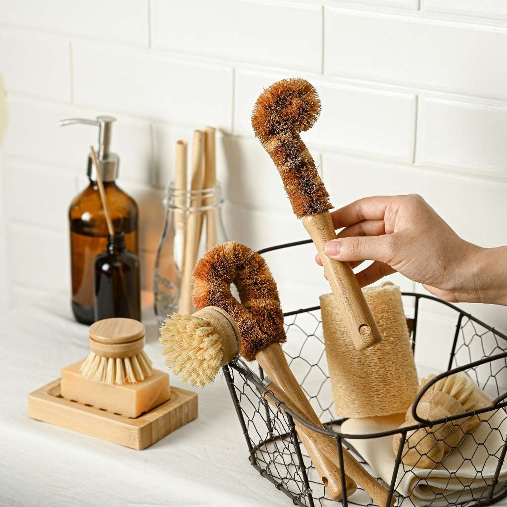 Bamboo Dish Brush Set