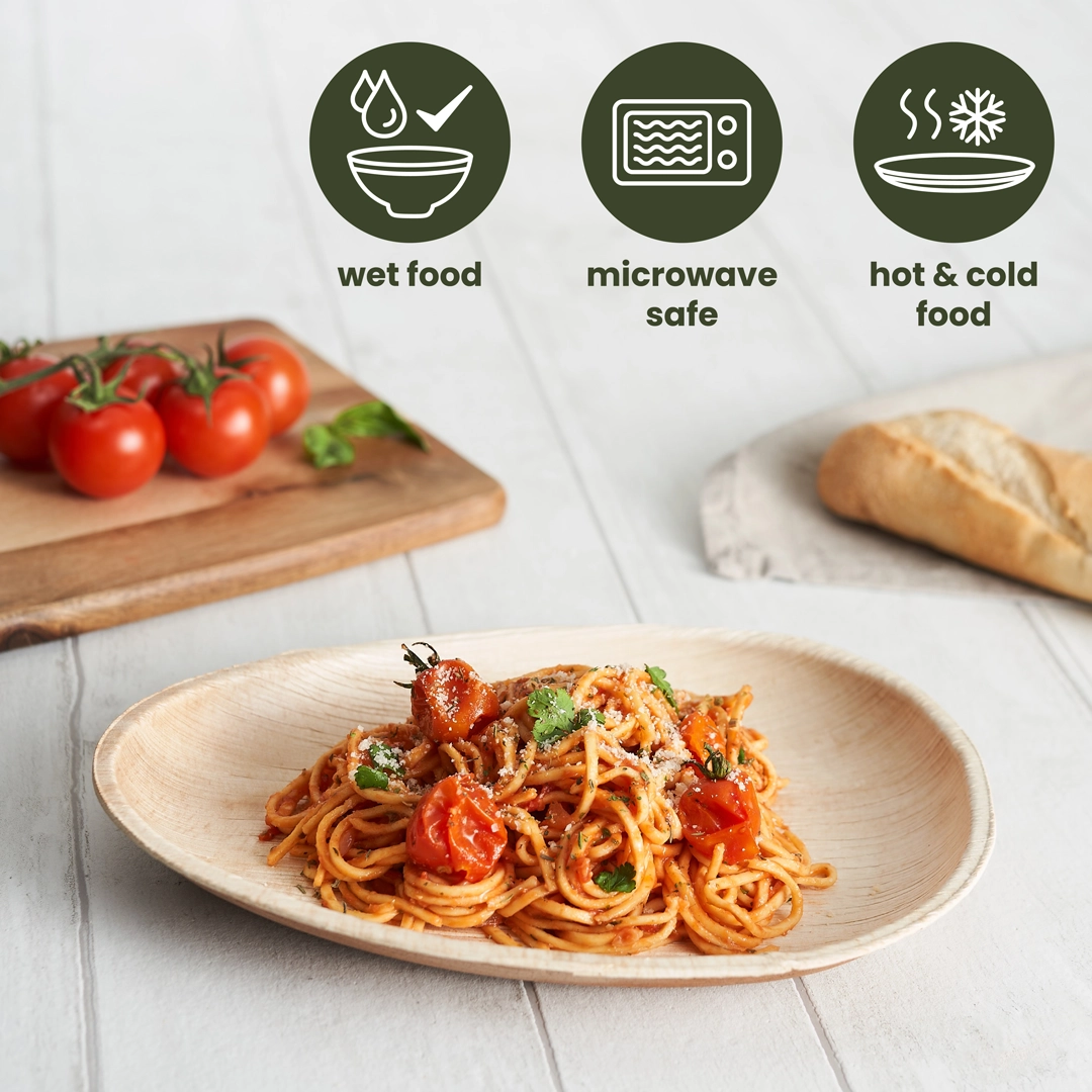 20 Recyclable Palm Leaf Plates