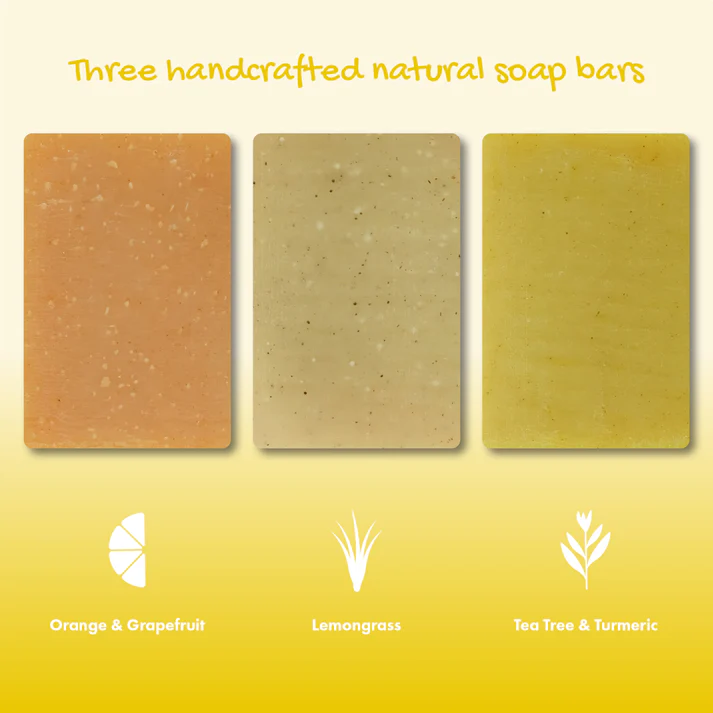 Trio Gift Set - Orange & Grapefruit, Lemongrass & Tea Tree Turmeric