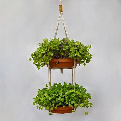 Tiered Tray Hanger | Handmade Recycled Cotton