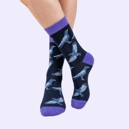 Raven Socks | Luxury Black Bamboo Socks UK