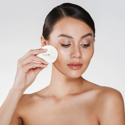 Reusable Bamboo Makeup Remover Pads White