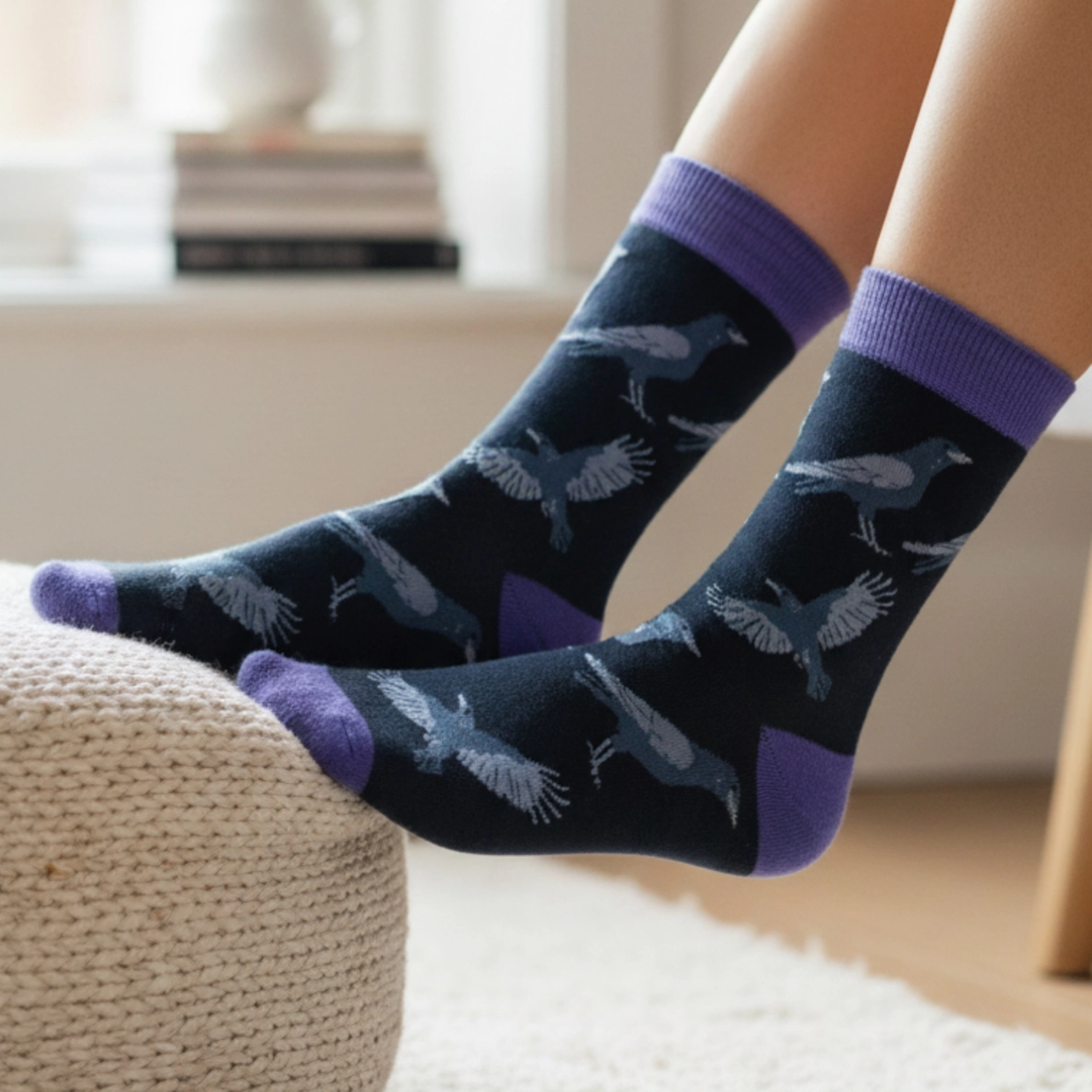 Raven Socks | Luxury Black Bamboo Socks UK
