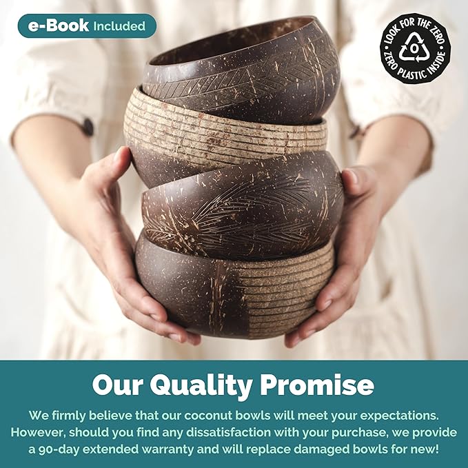 Coconut Bowls - Jumbo Bowl & Spoon Combo (Cosmos)