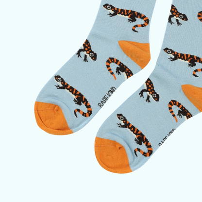 Salamander Bamboo Socks | Blue Socks