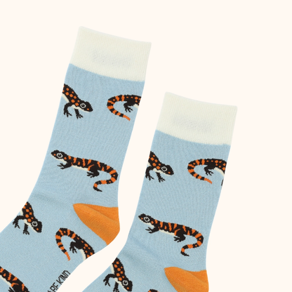 Salamander Bamboo Socks | Blue Socks
