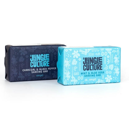 Charcoal & Black Pepper Shaving Soap Bar by Jungle Culture