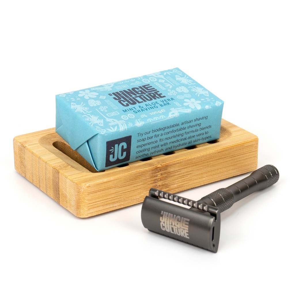 Aloe Vera & Mint Shaving Soap Bar by Jungle Culture