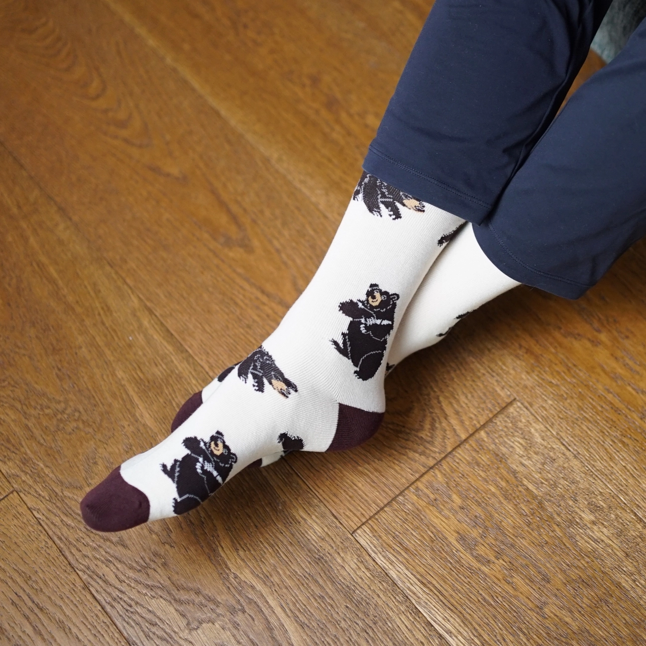 Black Bear Bamboo Socks | Wilderness Animal Socks