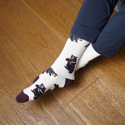 Black Bear Bamboo Socks | Wilderness Animal Socks