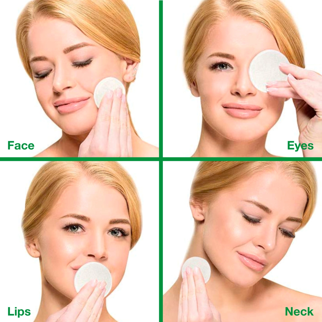Reusable Bamboo Makeup Remover Pads White