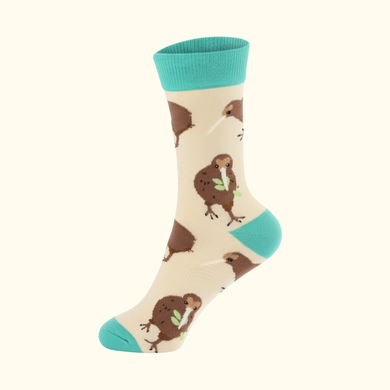 Kiwi Bamboo Socks | White New Zealand Bird Socks